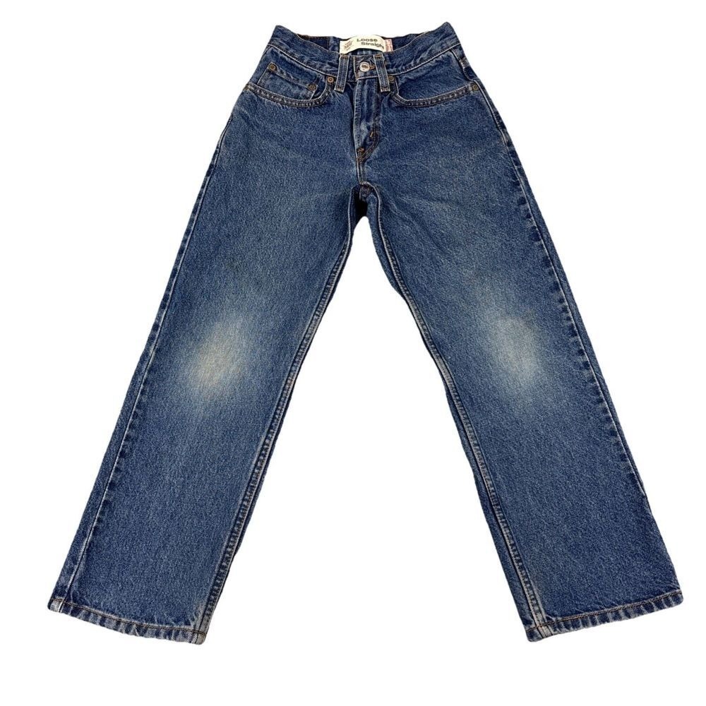 Levi 569 Jeans Youth 10 Slim Loose Fit Straight Leg Boys Blue Denim School Play